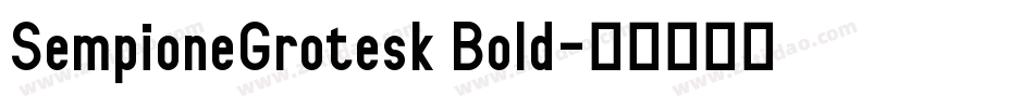 SempioneGrotesk Bold字体转换